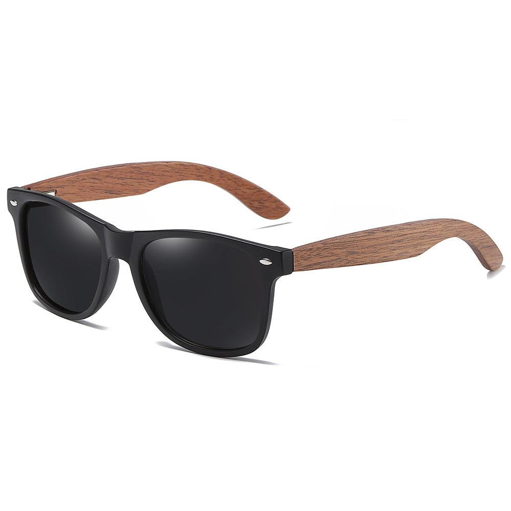 Wooden walnut sunglasses bamboo polarized sunglasses