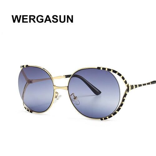 Fashionable And Modern Metal Sunglasses Metal Large Frame Baking Varnish Sunglasses Street Photos Ins Sunglasses