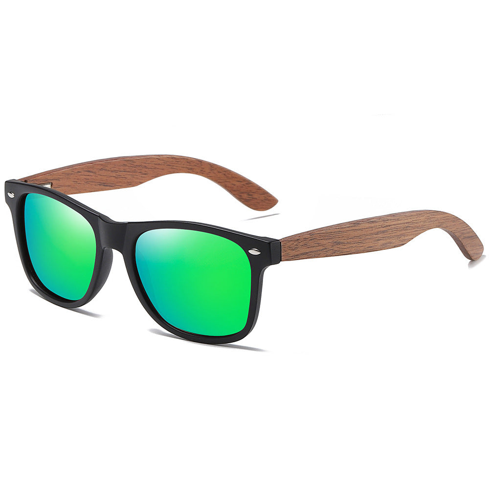Wooden walnut sunglasses bamboo polarized sunglasses