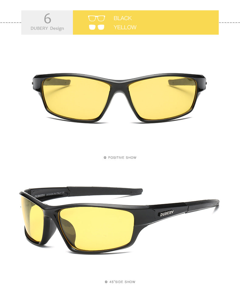 Sports sunglasses, male driver riding sunglasses