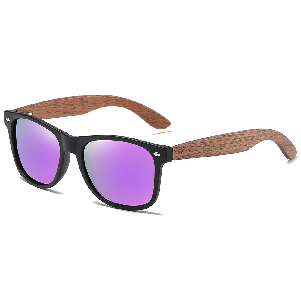 Wooden walnut sunglasses bamboo polarized sunglasses